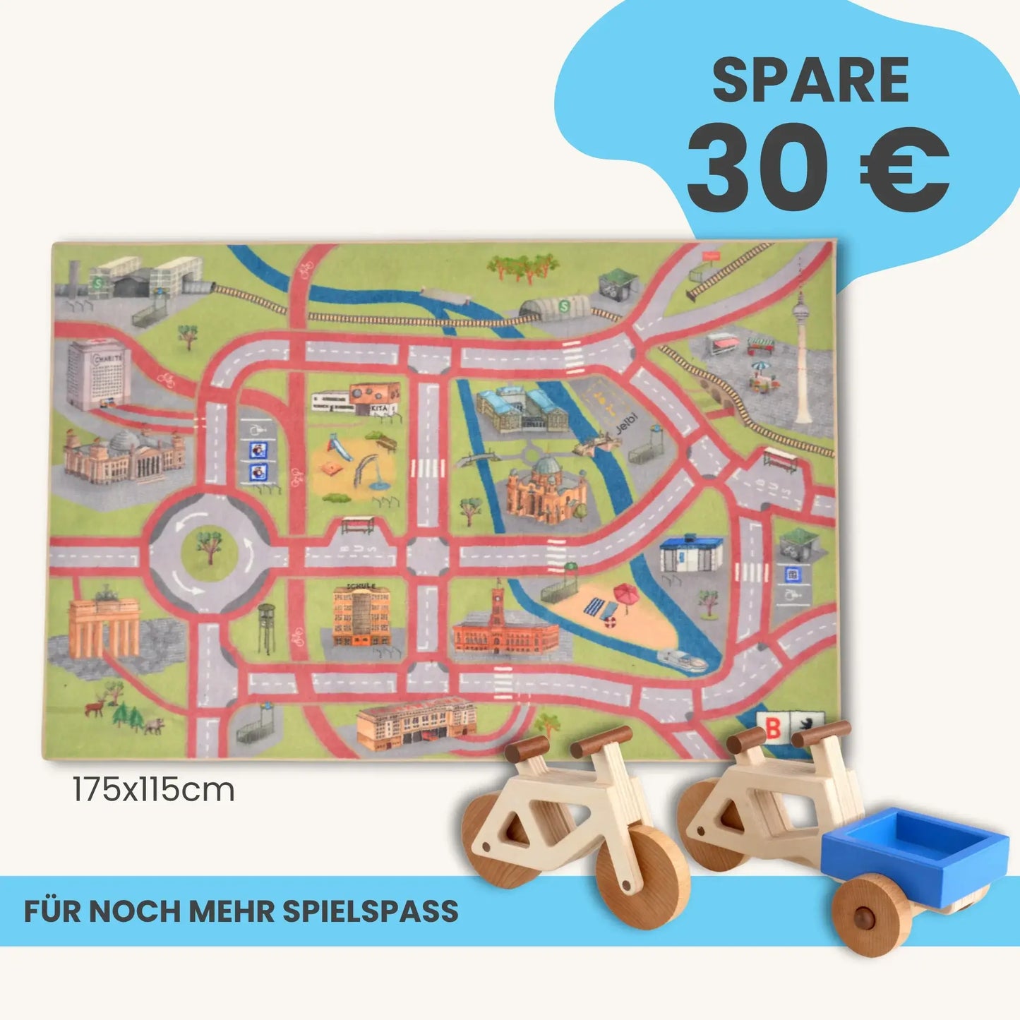 Spielteppich Berlin 175x115cm im Starter-Set