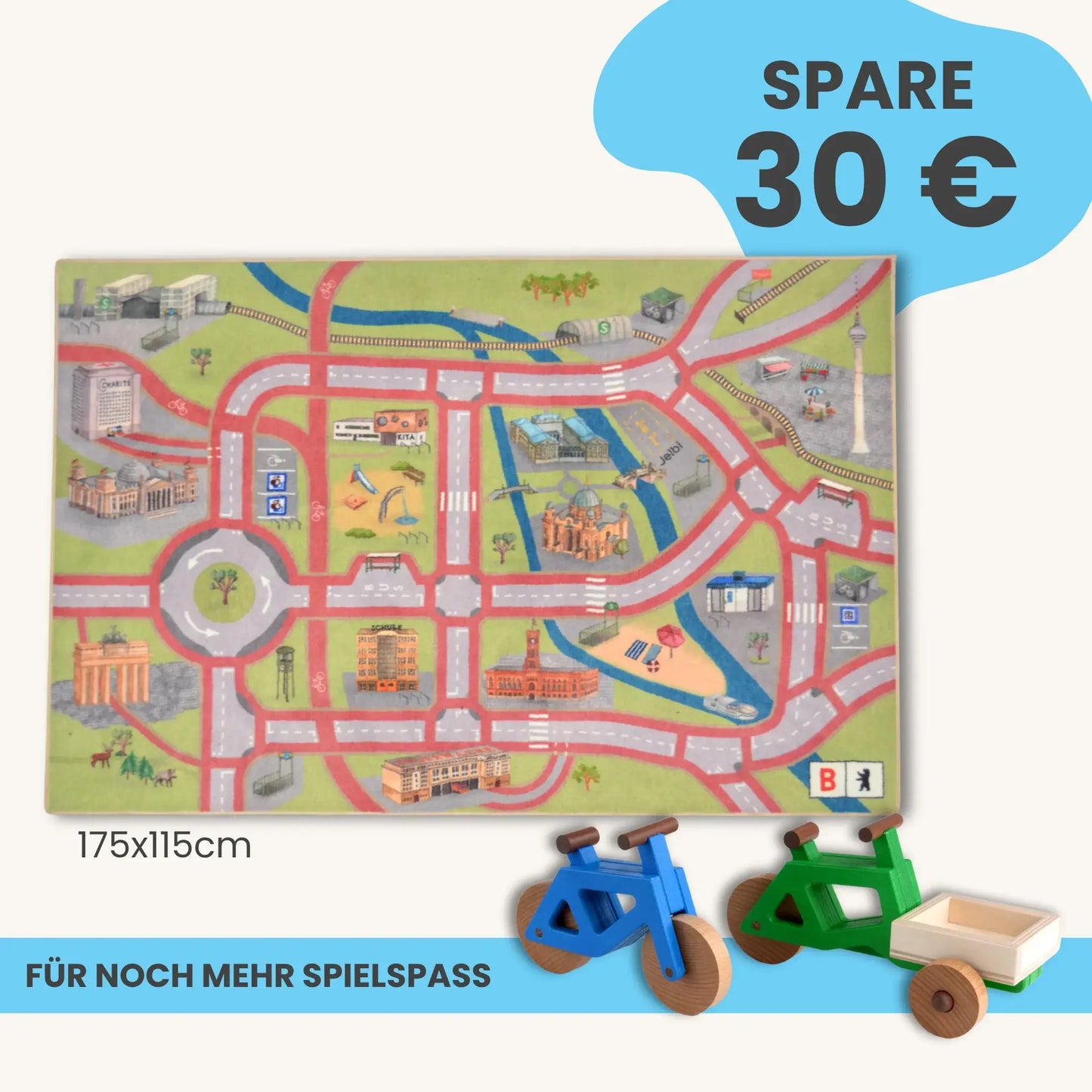 Spielteppich Berlin 175x115cm im Starter-Set