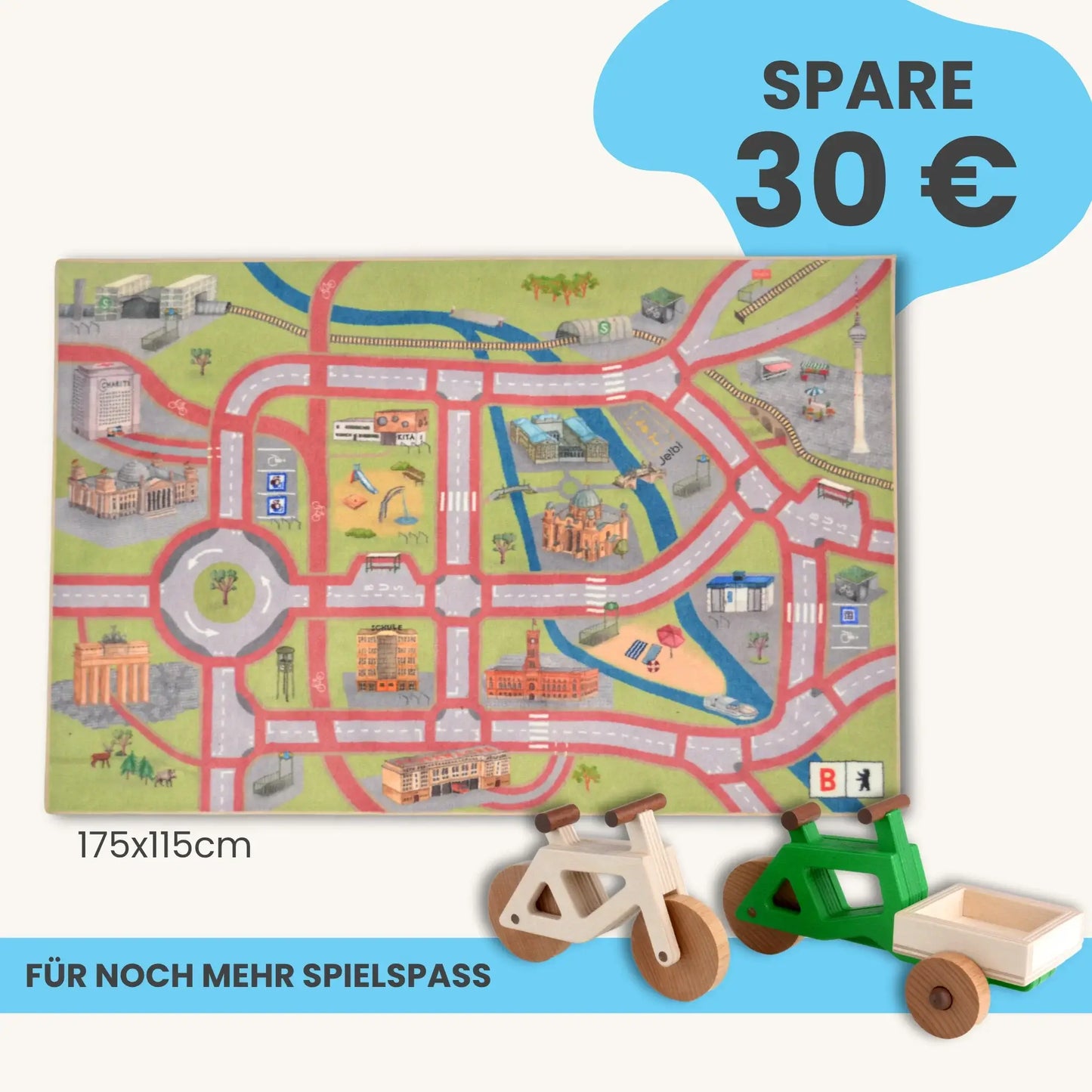 Spielteppich Berlin 175x115cm im Starter-Set