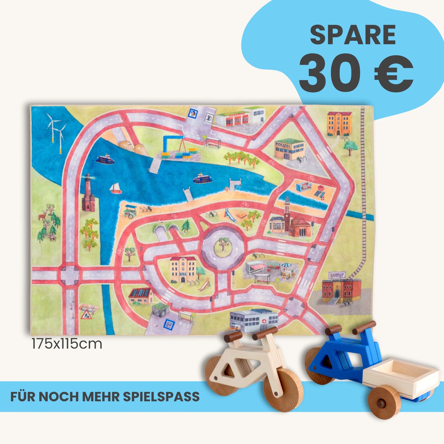 Spielteppich 175x115cm im Starter-Set