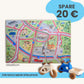 Spielteppich Freiburg 120x80cm im Starter-Set mit Spielzeug, für noch mehr Spielspaß.