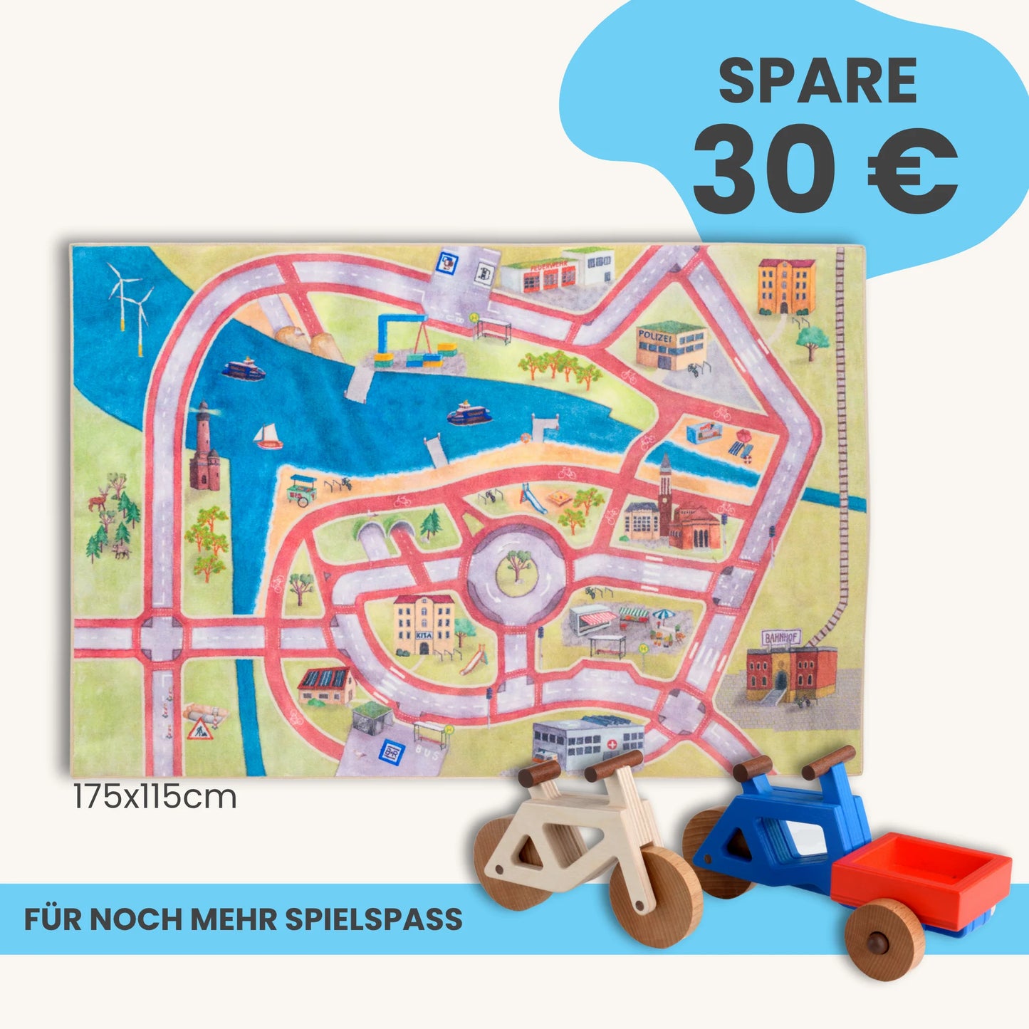 Spielteppich 175x115cm im Starter-Set