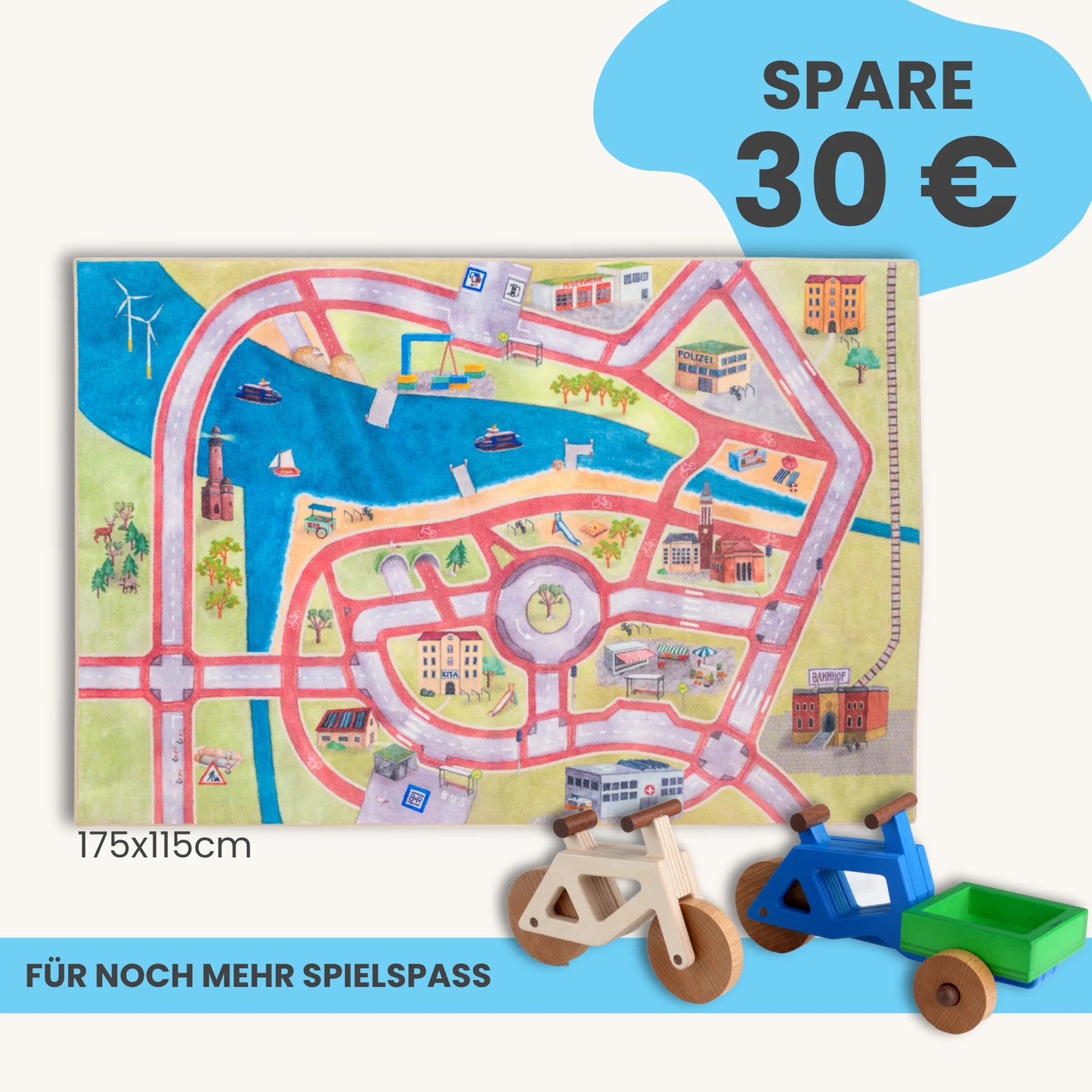 Spielteppich 175x115cm im Starter-Set