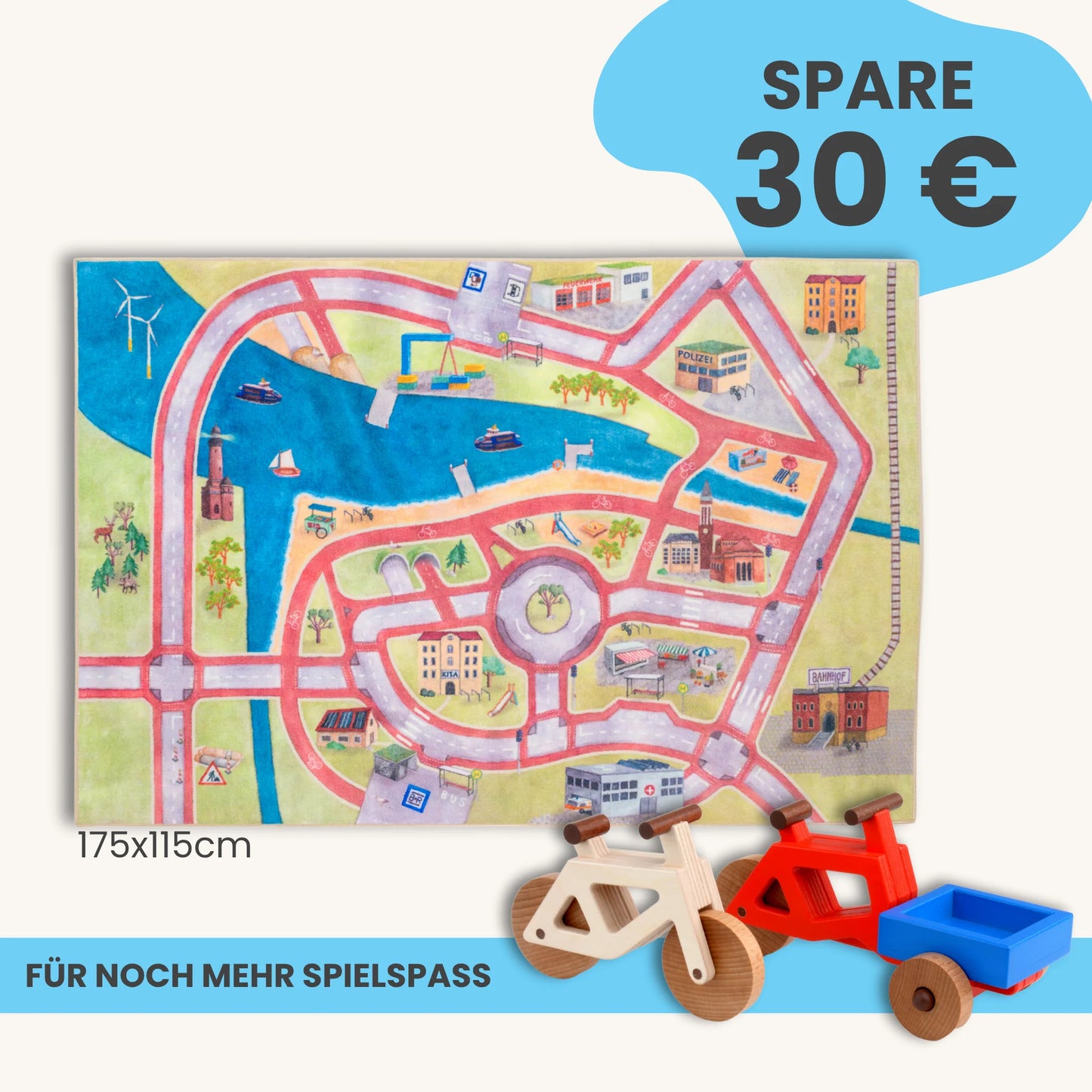 Spielteppich 175x115cm im Starter-Set
