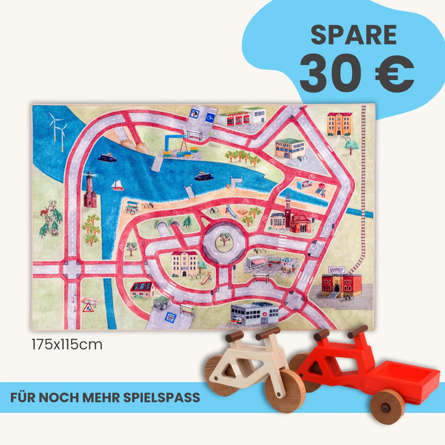 Spielteppich 175x115cm im Starter-Set