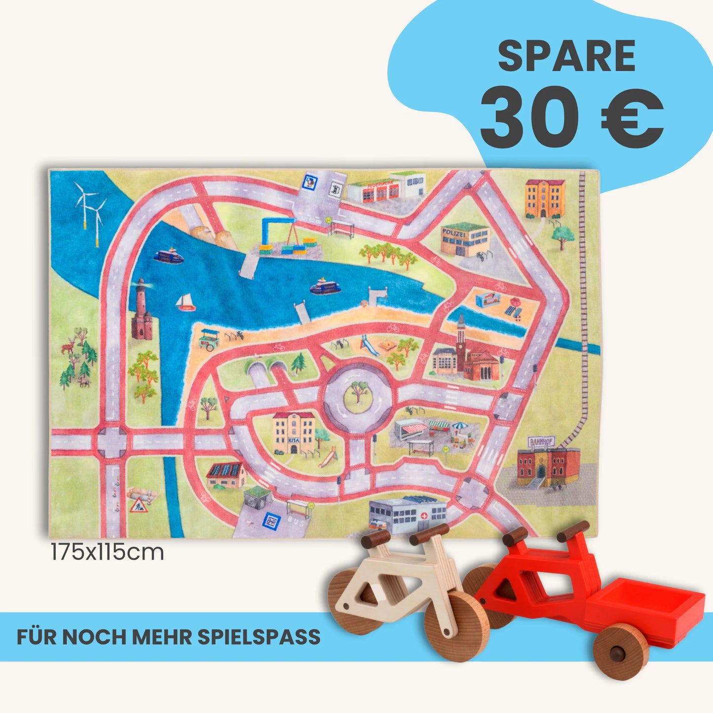 Spielteppich 175x115cm im Starter-Set
