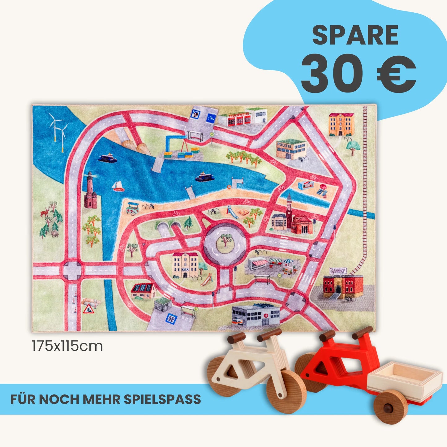 Spielteppich 175x115cm im Starter-Set