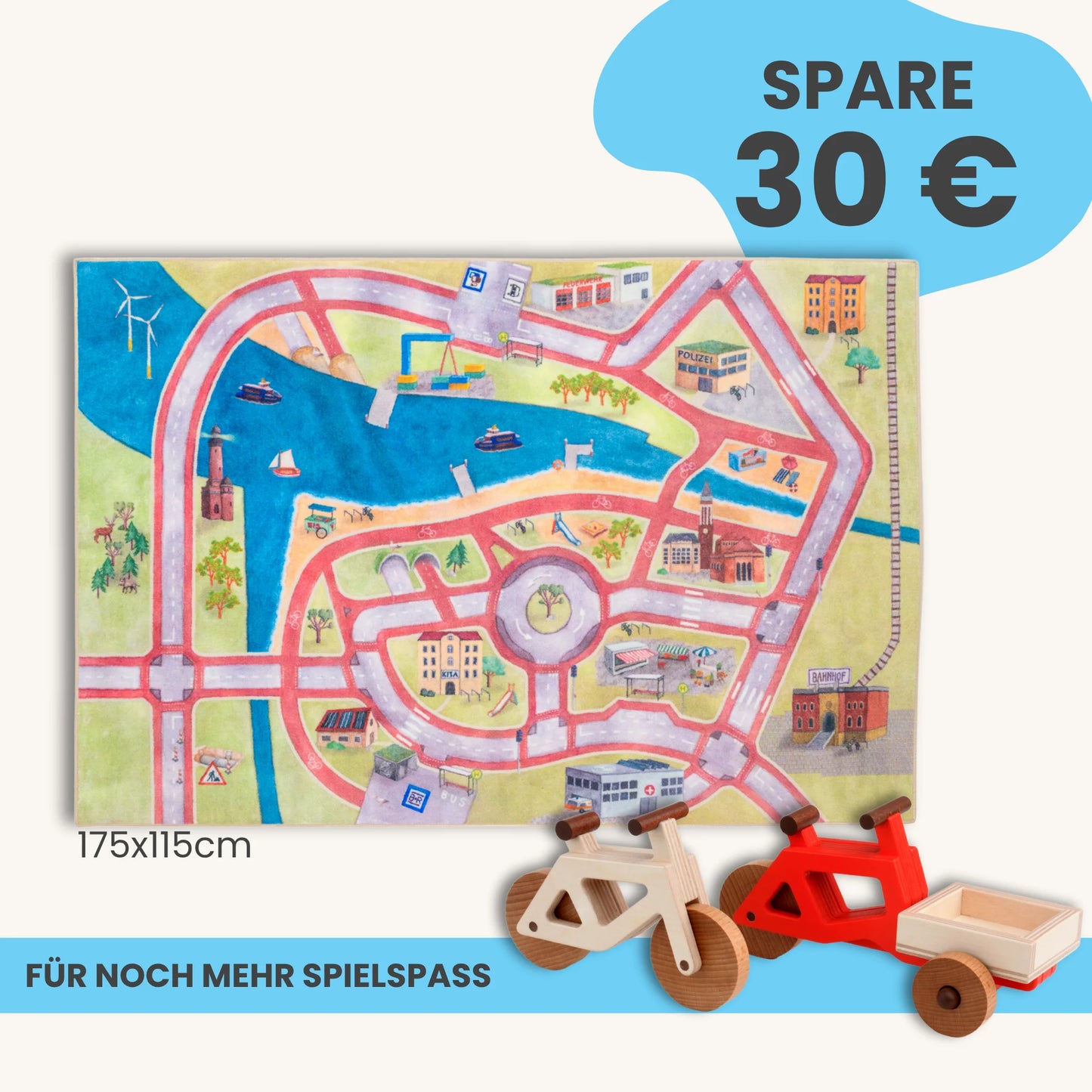 Spielteppich 175x115cm im Starter-Set