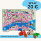 Spielteppich HAMBURG 120x80cm im Starter-Set