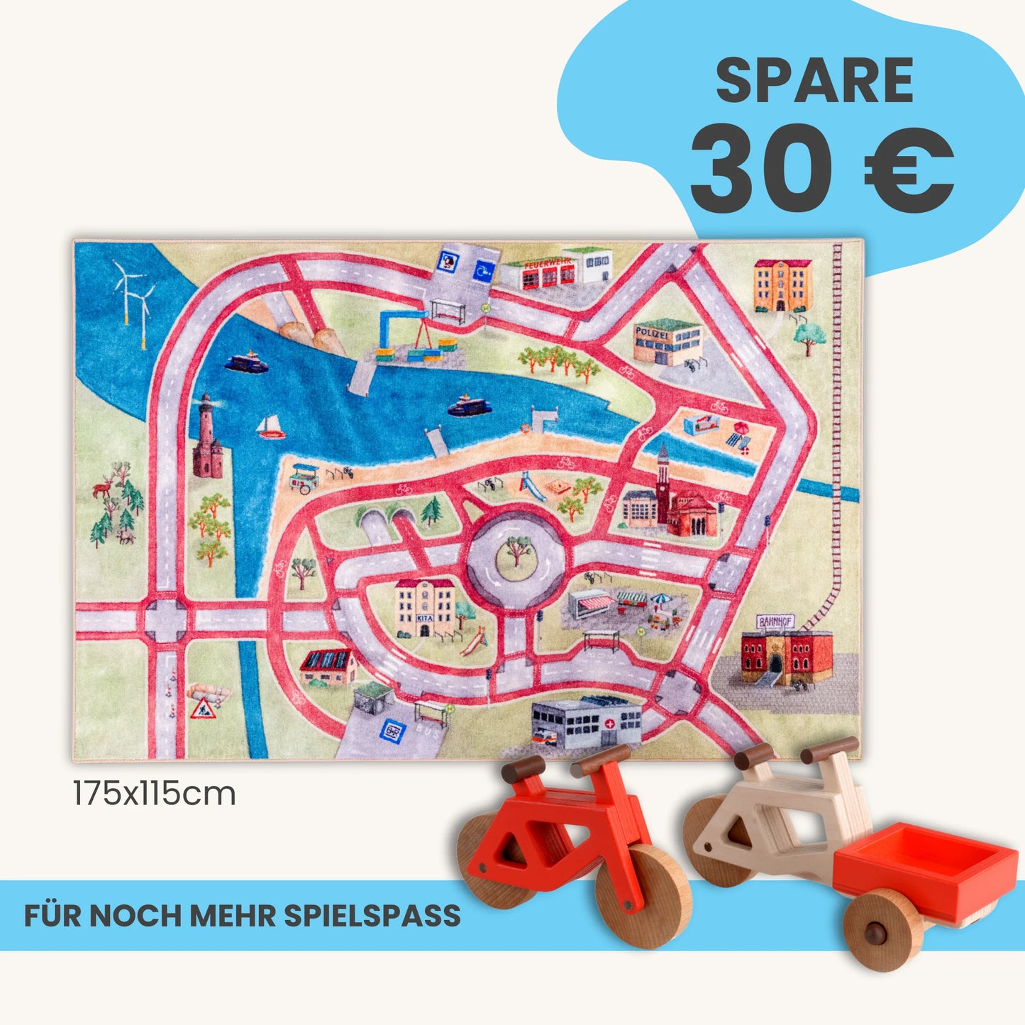 Spielteppich 175x115cm im Starter-Set