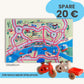 Spielteppich HAMBURG 120x80cm im Starter-Set