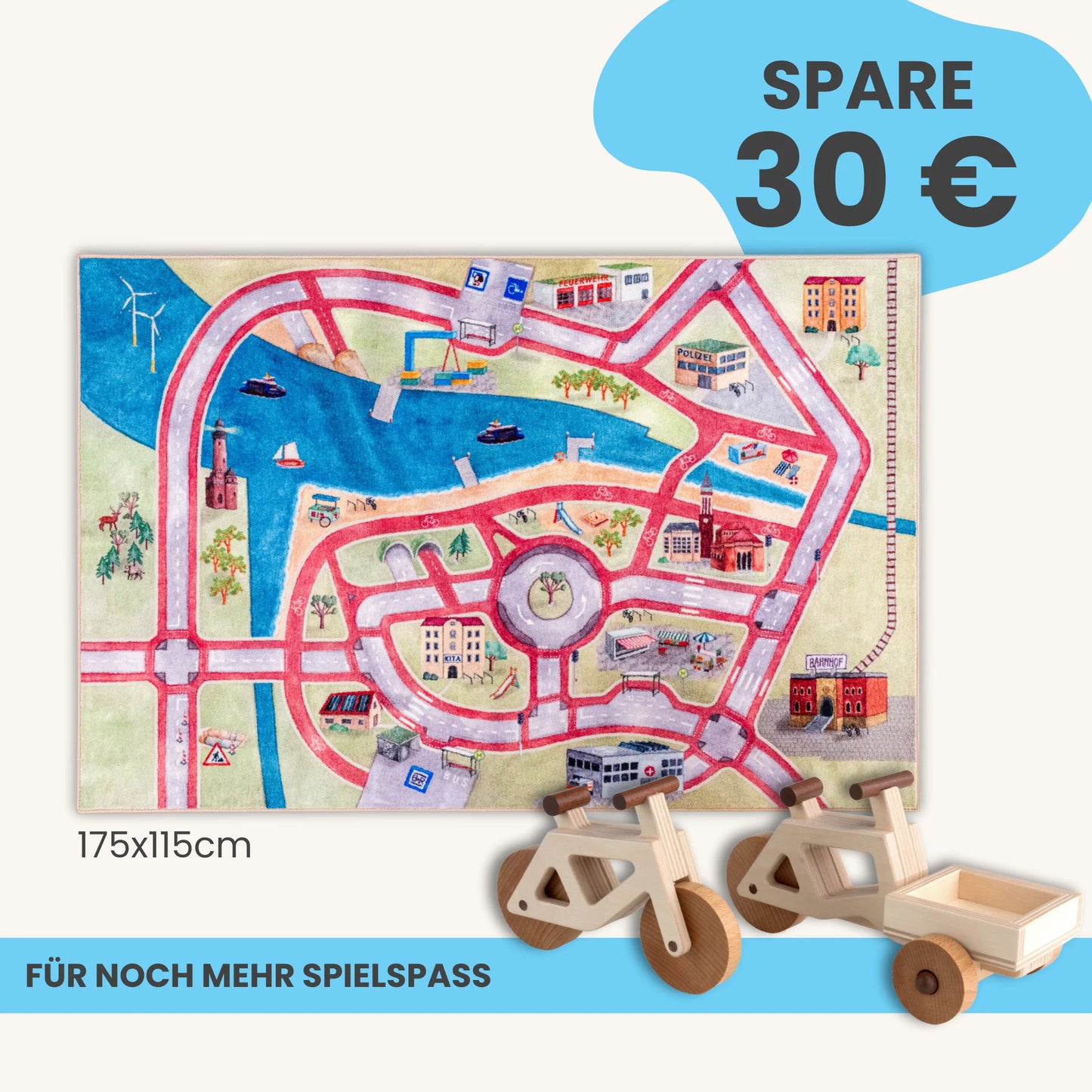 Spielteppich 175x115cm im Starter-Set
