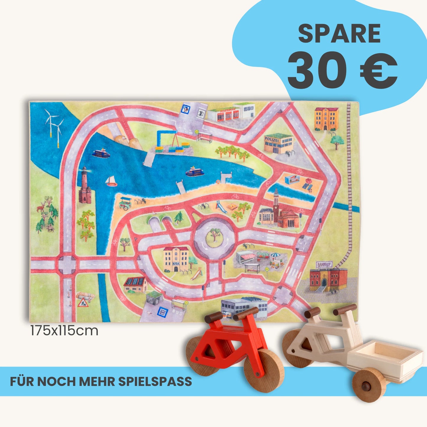 Spielteppich 175x115cm im Starter-Set