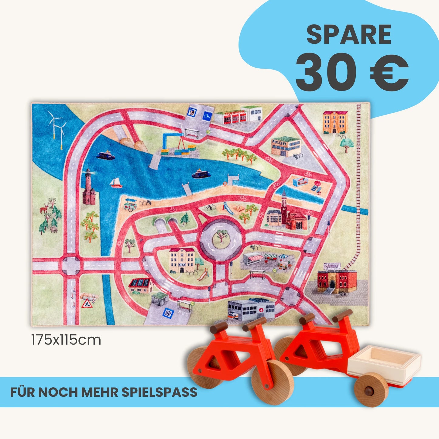 Spielteppich 175x115cm im Starter-Set