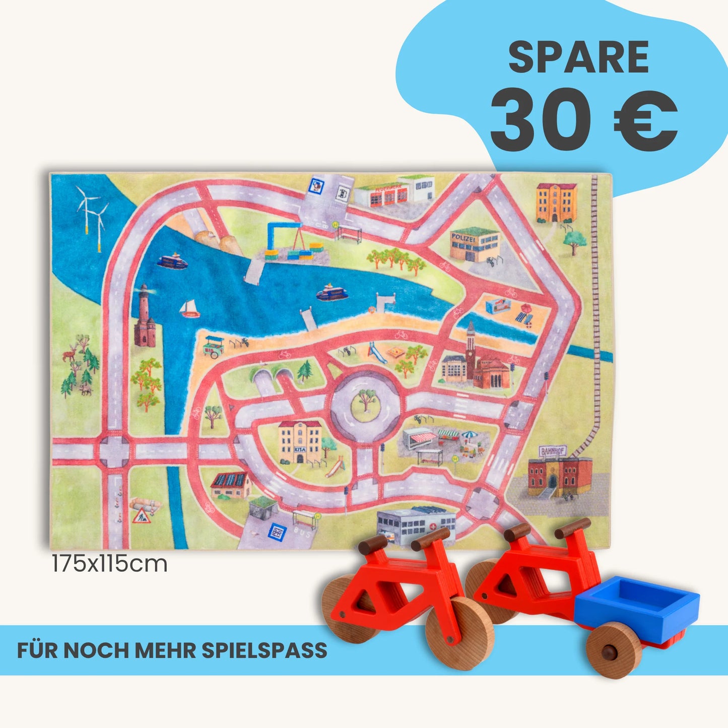 Spielteppich 175x115cm im Starter-Set