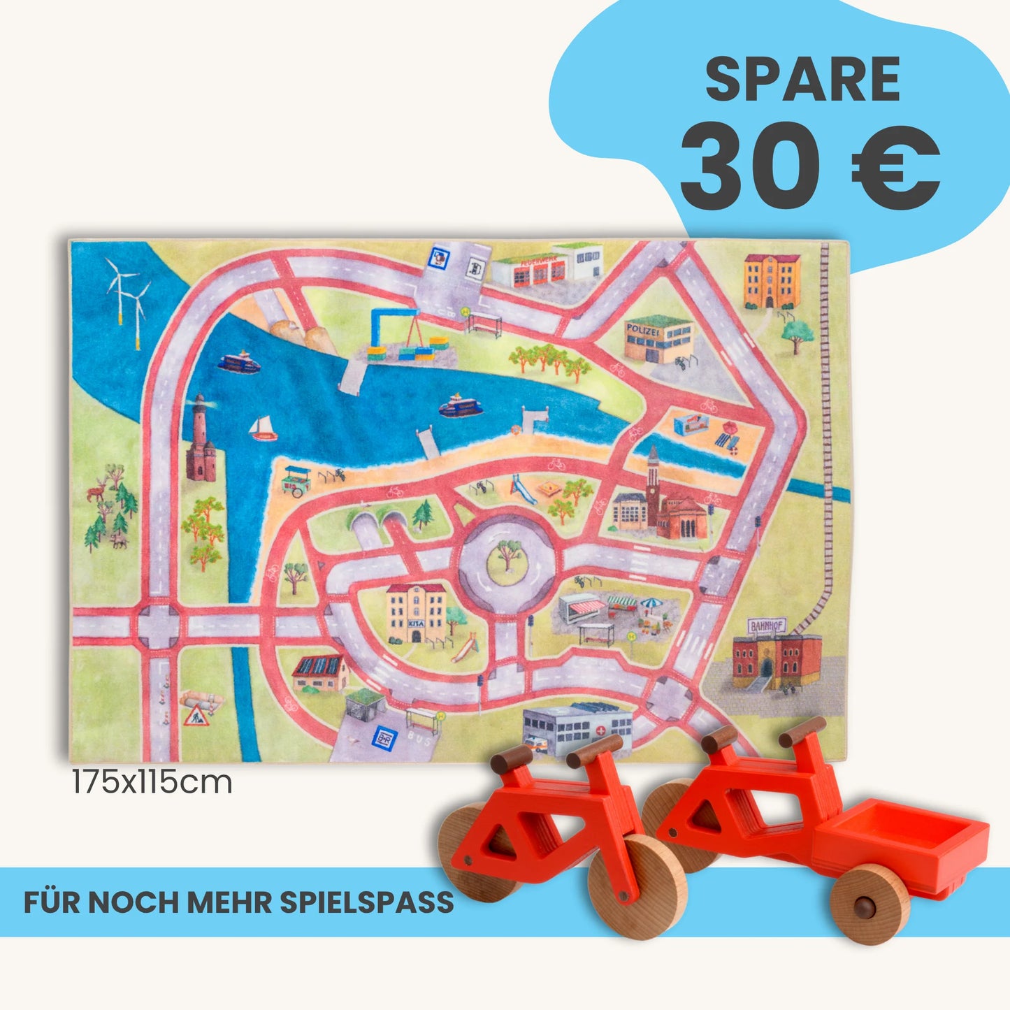 Spielteppich 175x115cm im Starter-Set