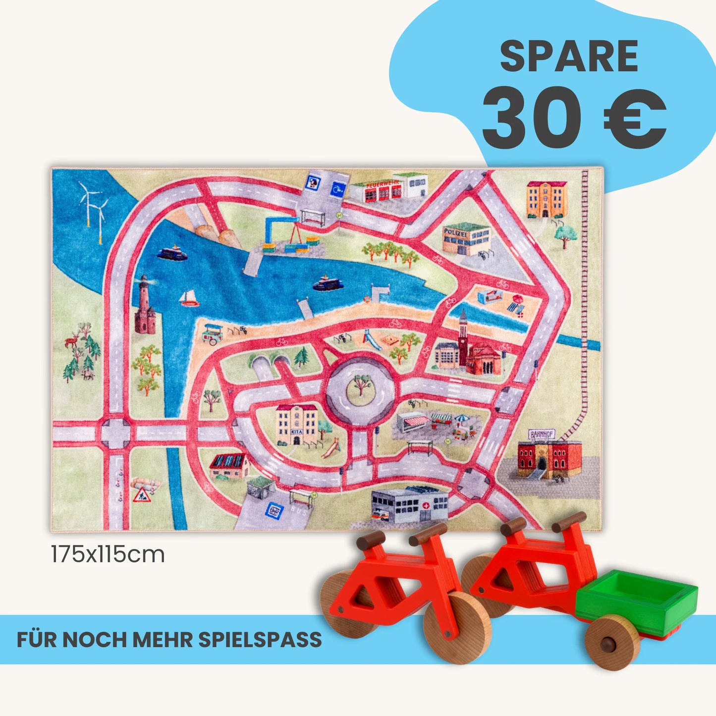 Spielteppich 175x115cm im Starter-Set