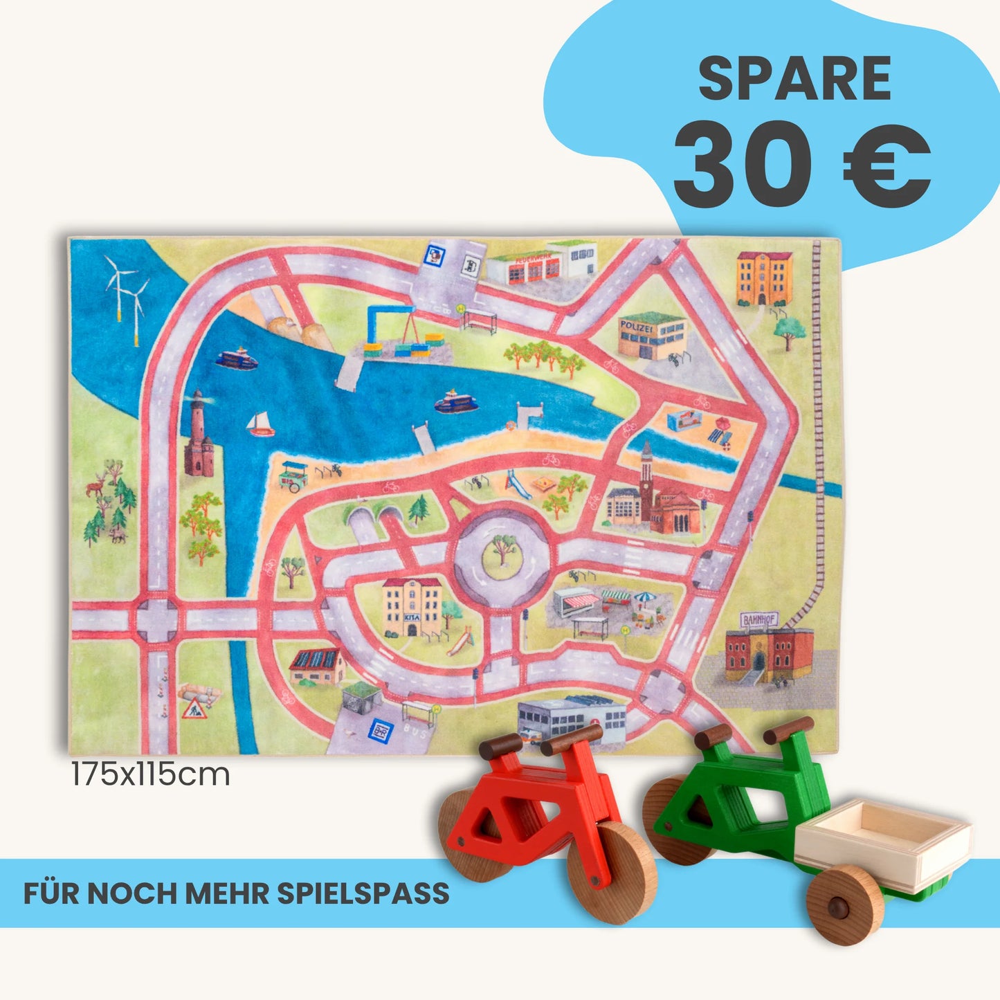 Spielteppich 175x115cm im Starter-Set