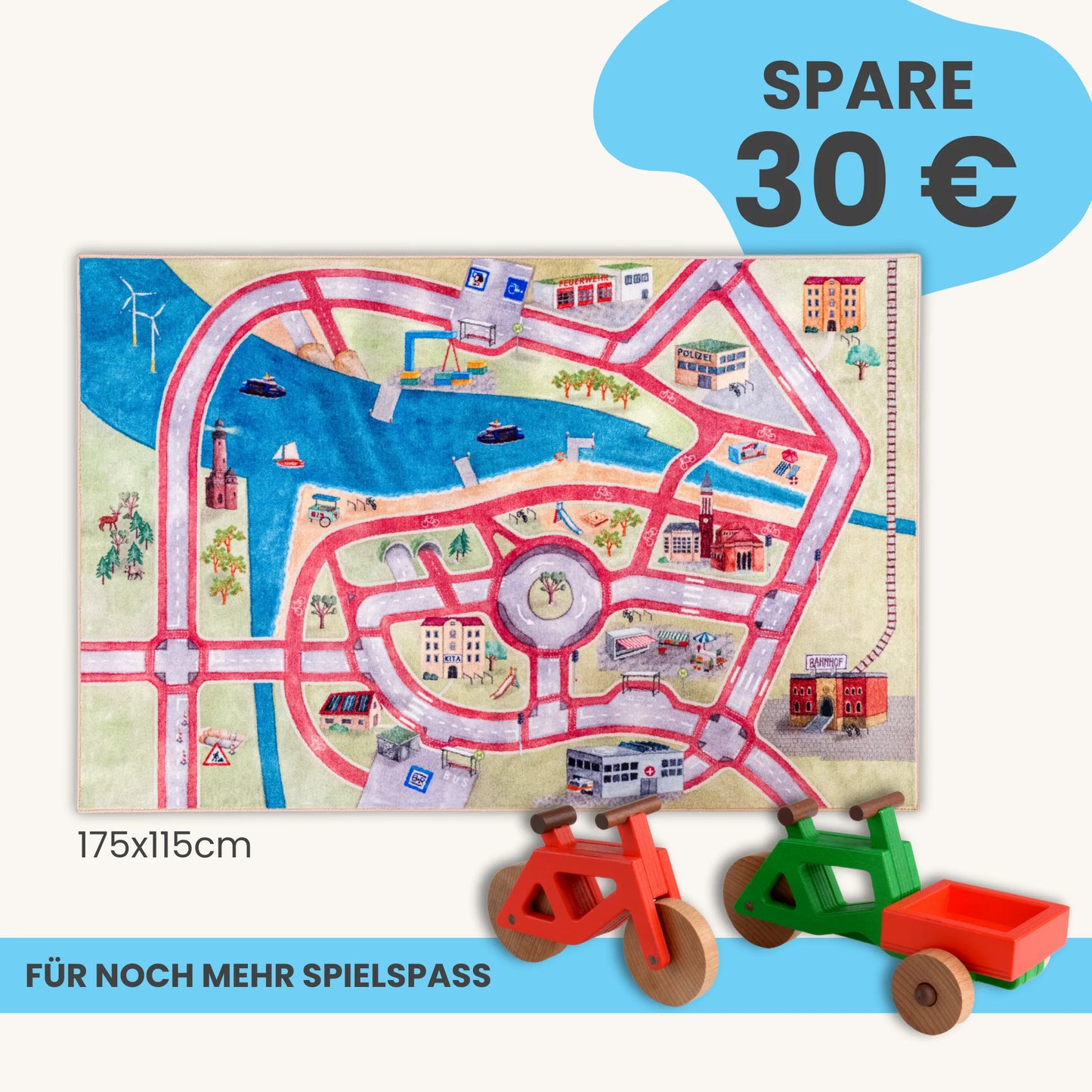 Spielteppich 175x115cm im Starter-Set