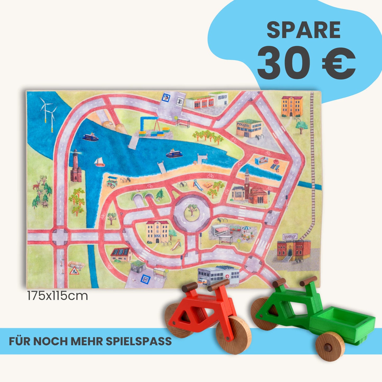 Spielteppich 175x115cm im Starter-Set