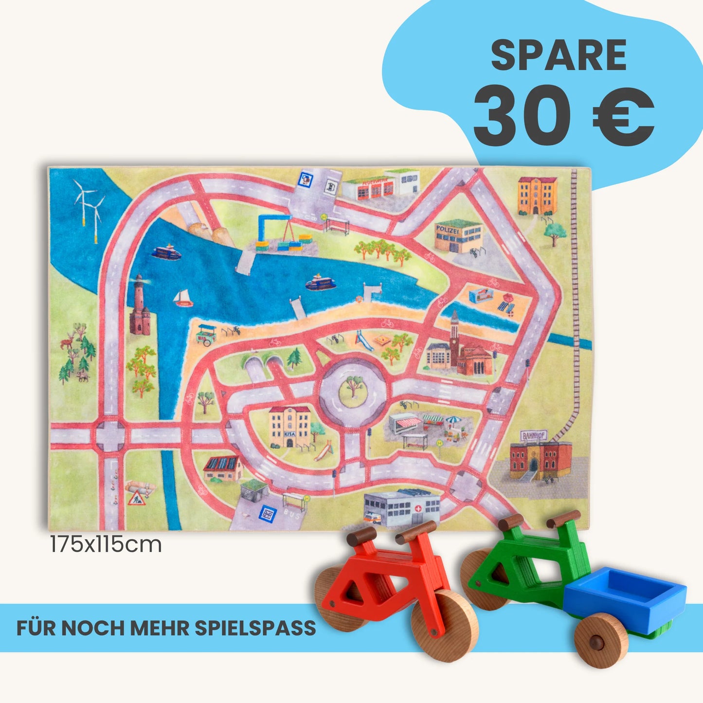 Spielteppich 175x115cm im Starter-Set