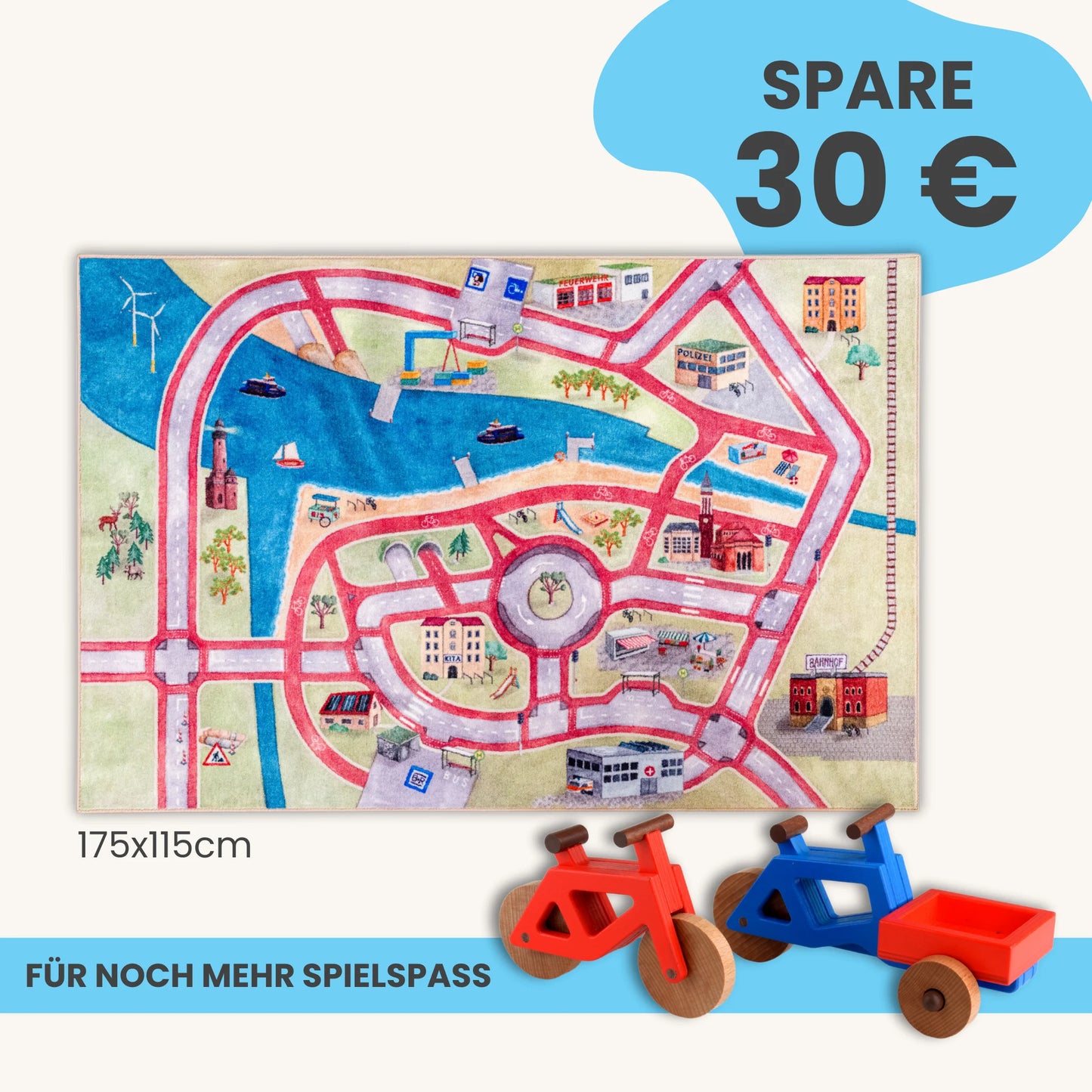 Spielteppich 175x115cm im Starter-Set