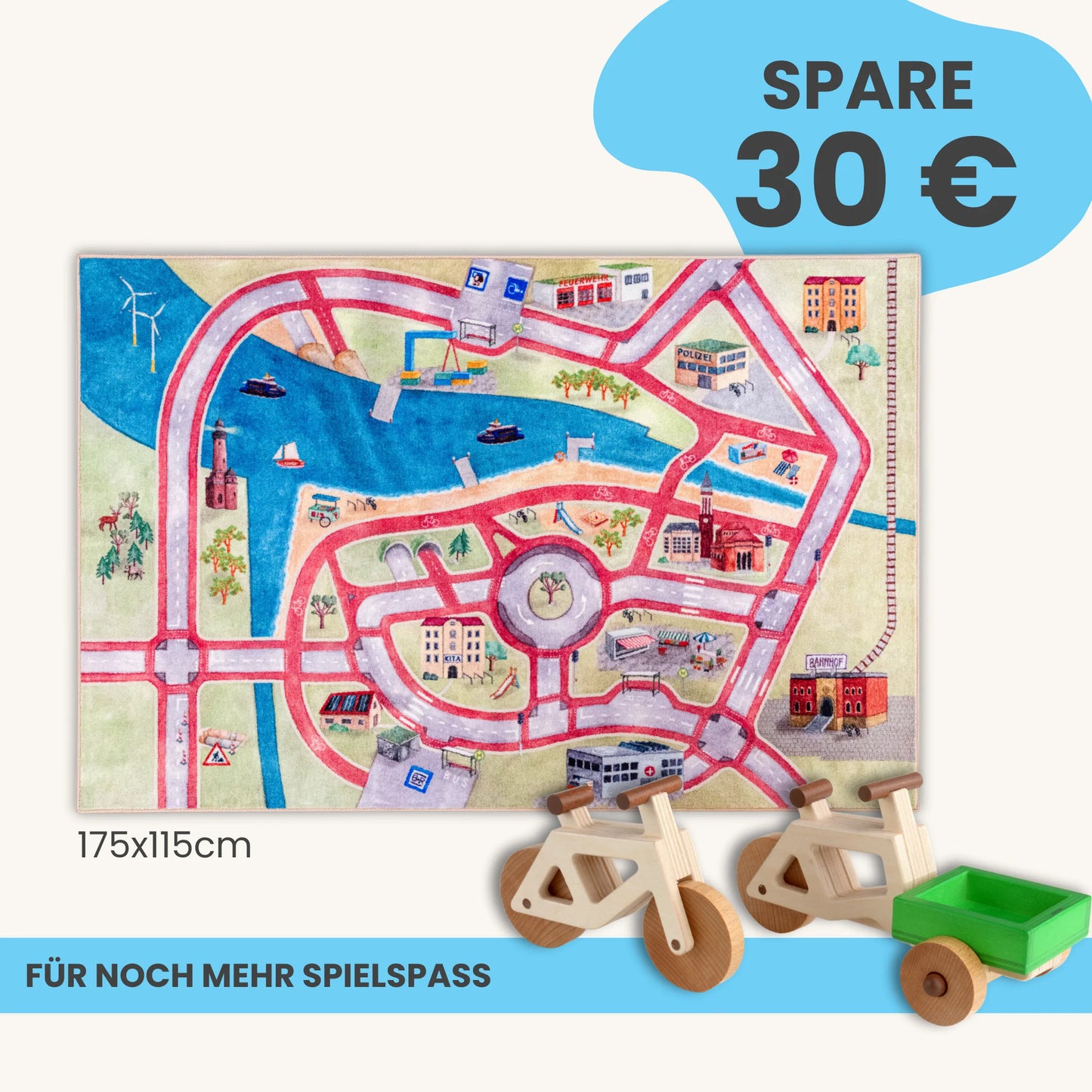 Spielteppich 175x115cm im Starter-Set