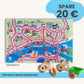 Spielteppich HAMBURG 120x80cm im Starter-Set