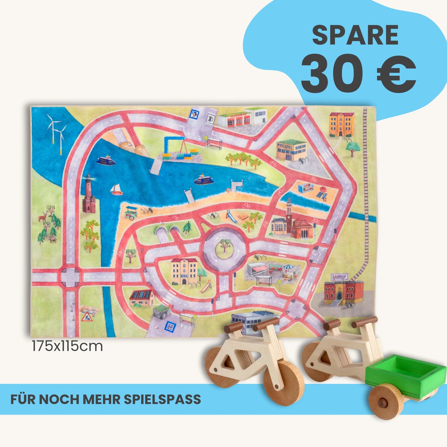 Spielteppich 175x115cm im Starter-Set