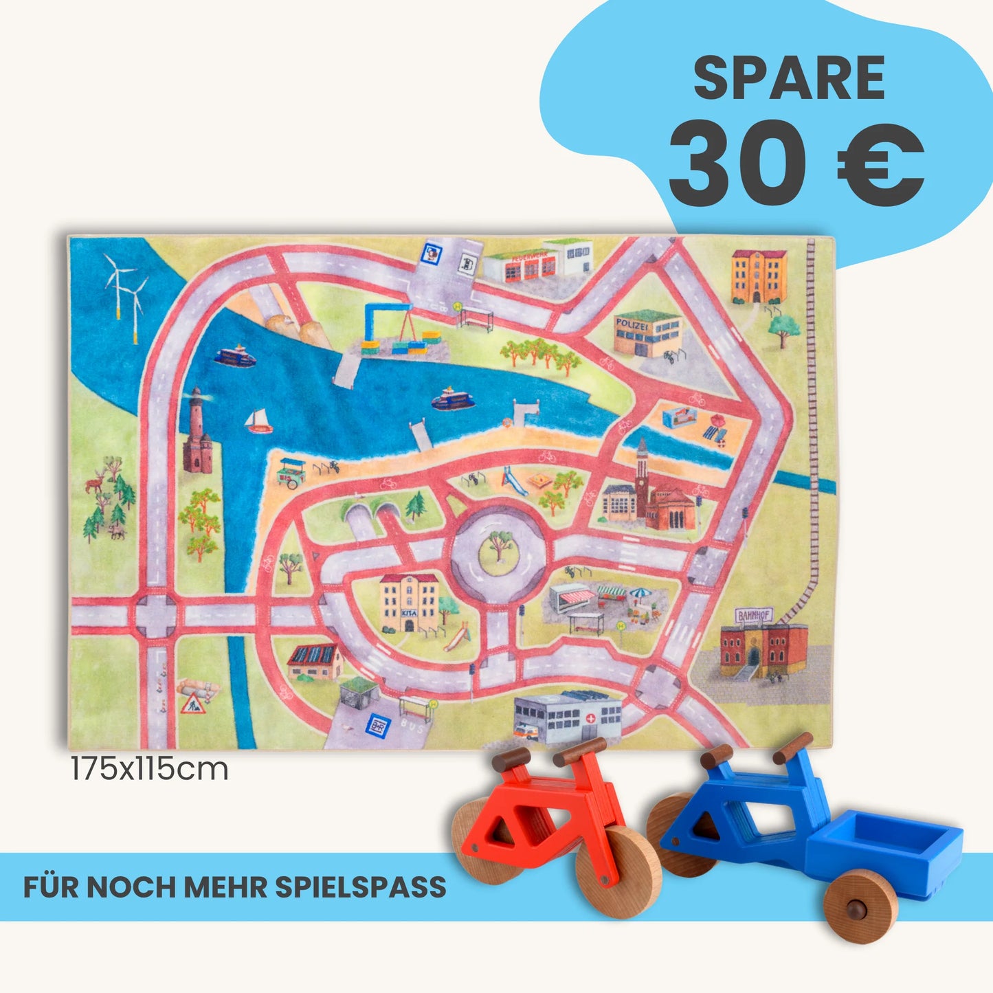 Spielteppich 175x115cm im Starter-Set