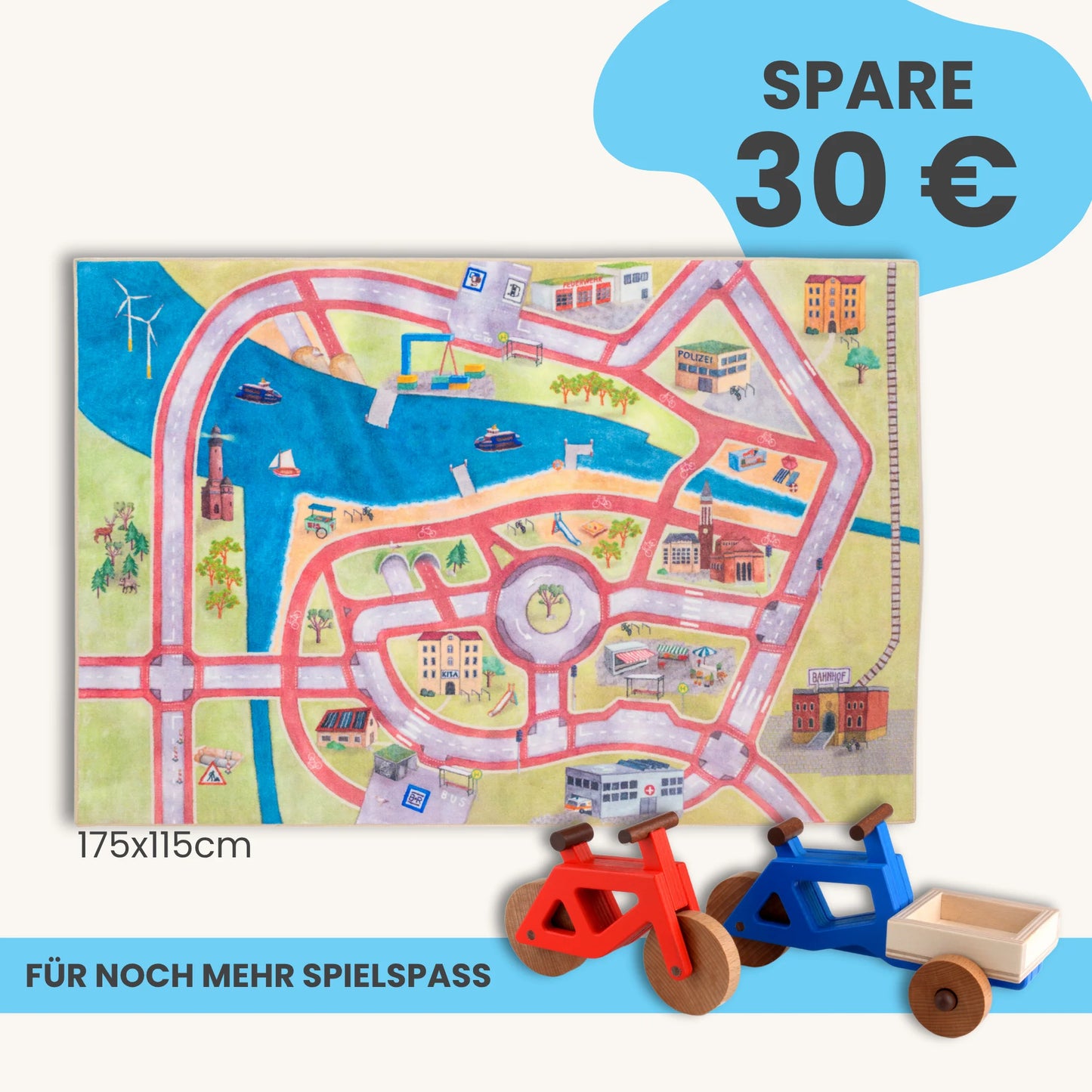 Spielteppich 175x115cm im Starter-Set