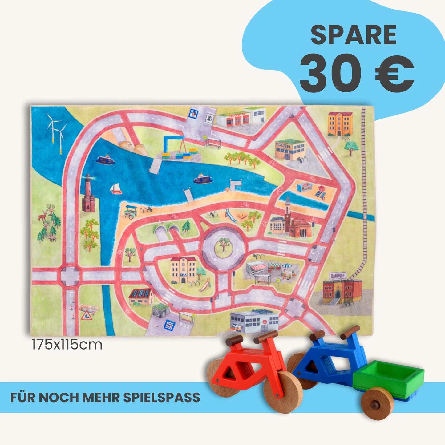 Spielteppich 175x115cm im Starter-Set