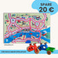 Spielteppich HAMBURG 120x80cm im Starter-Set