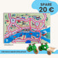 Spielteppich HAMBURG 120x80cm im Starter-Set