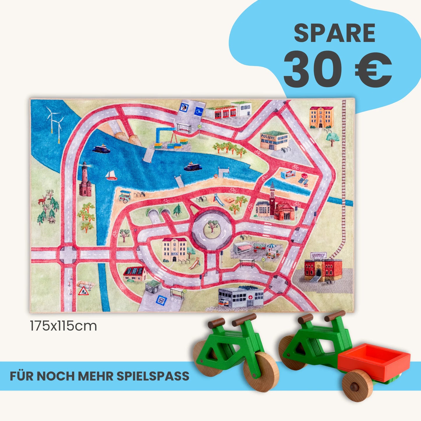 Spielteppich 175x115cm im Starter-Set