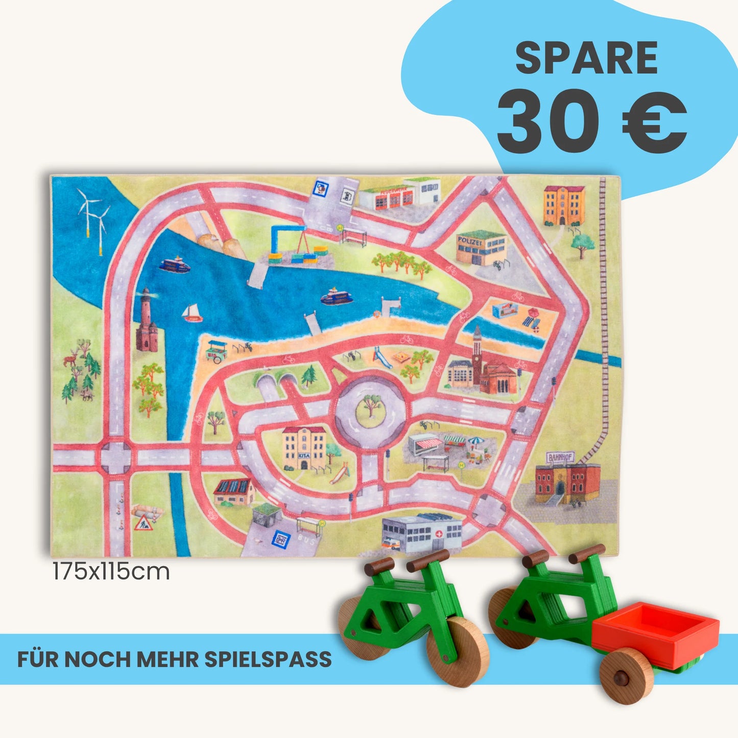 Spielteppich 175x115cm im Starter-Set