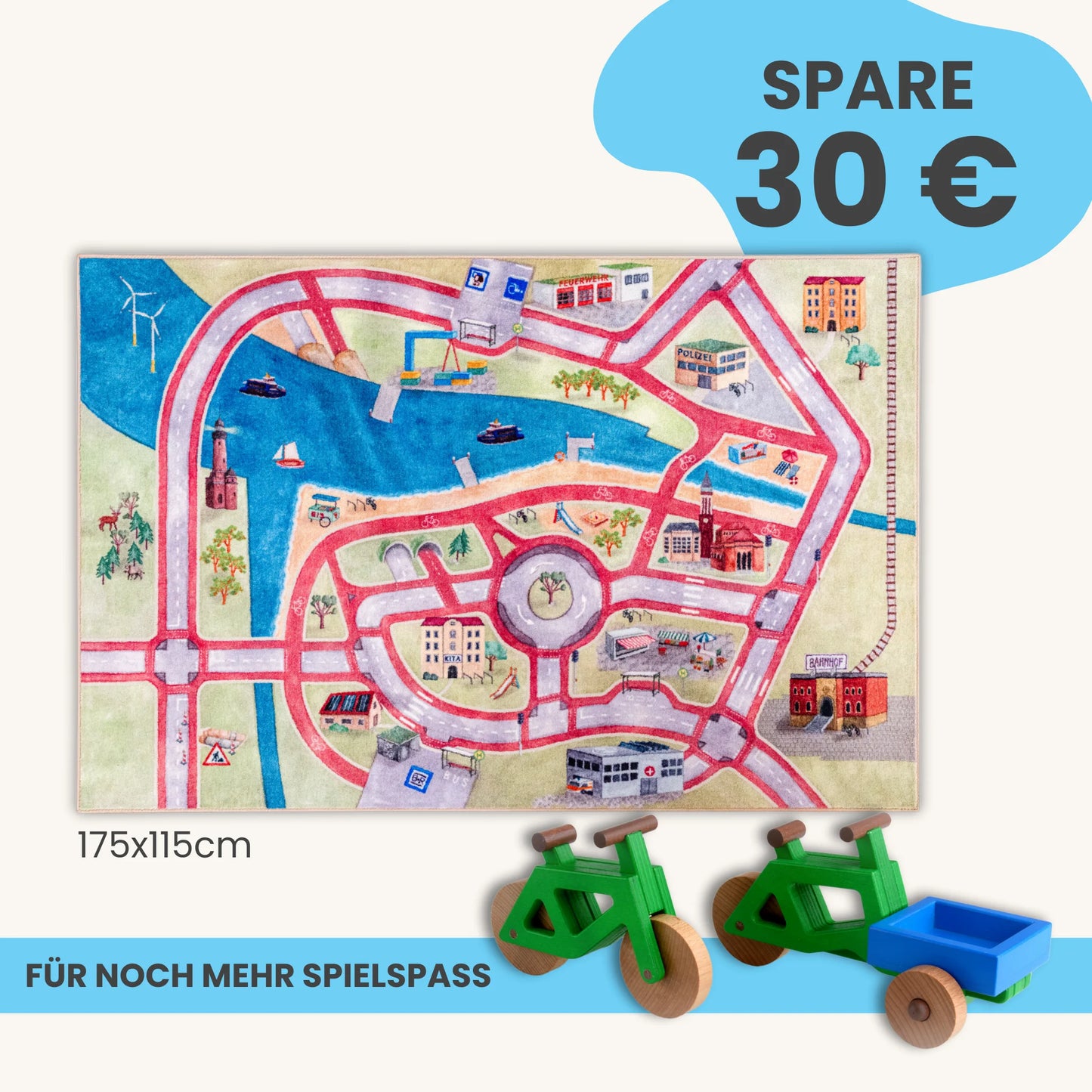 Spielteppich 175x115cm im Starter-Set