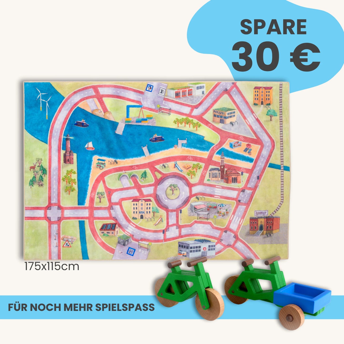 Spielteppich 175x115cm im Starter-Set