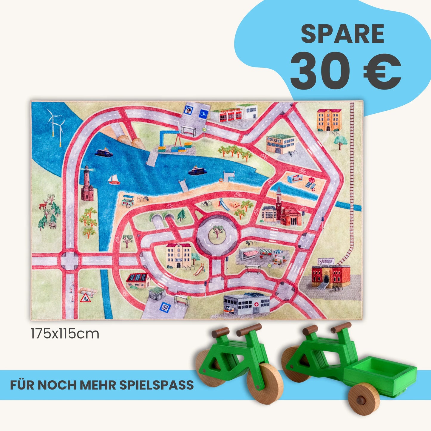 Spielteppich 175x115cm im Starter-Set