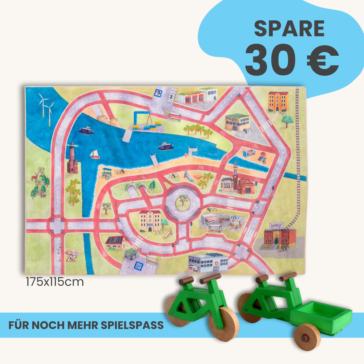Spielteppich 175x115cm im Starter-Set