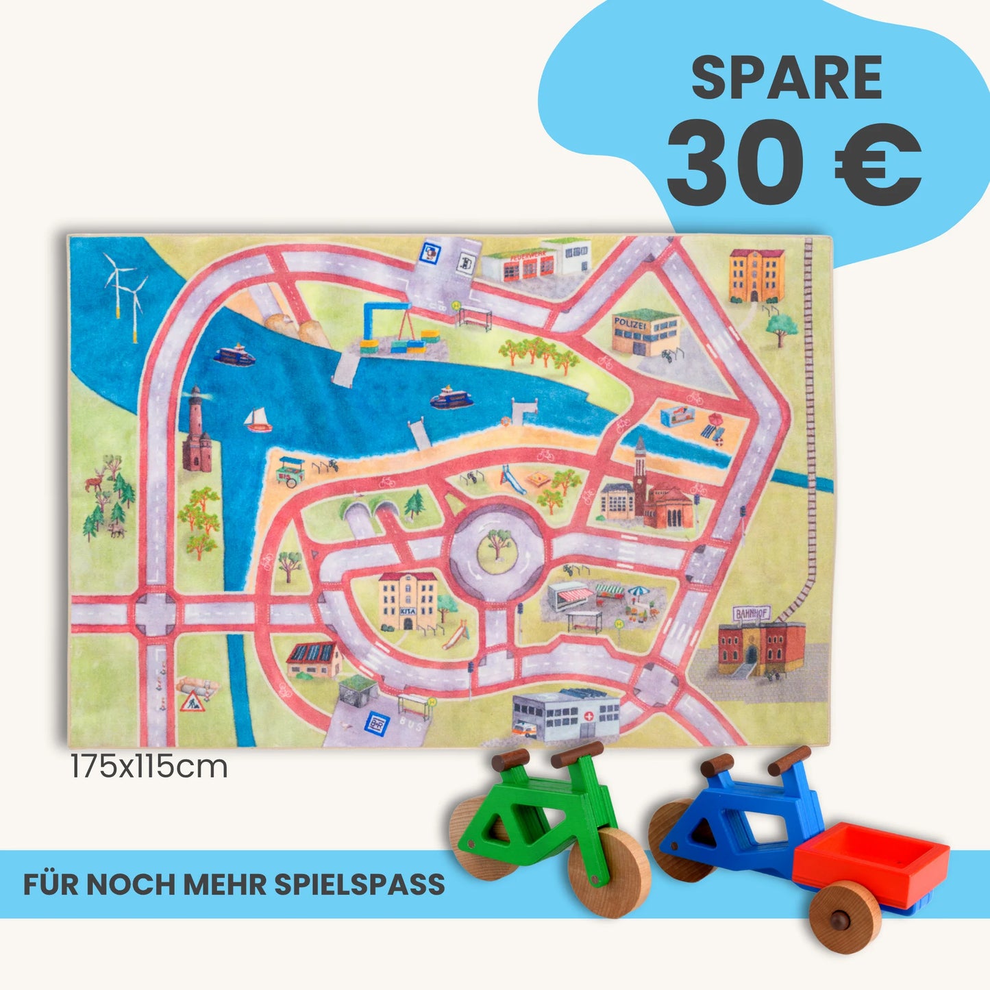 Spielteppich 175x115cm im Starter-Set
