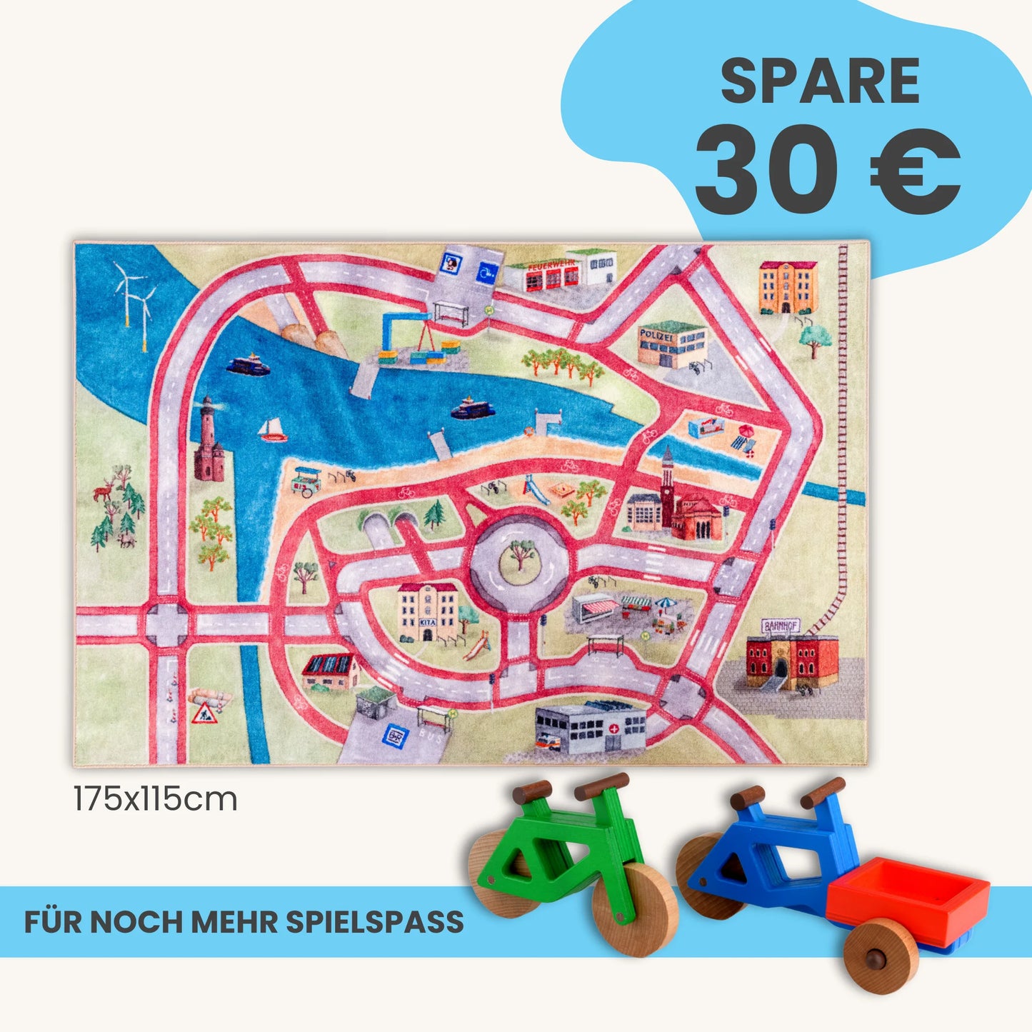 Spielteppich 175x115cm im Starter-Set