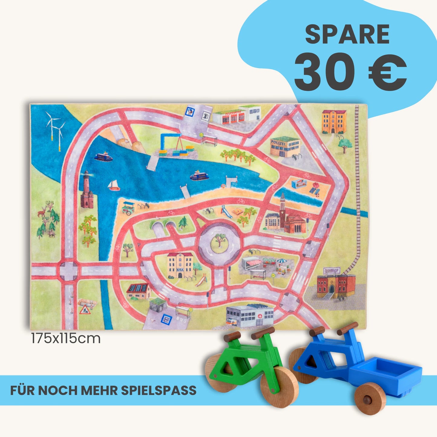Spielteppich 175x115cm im Starter-Set