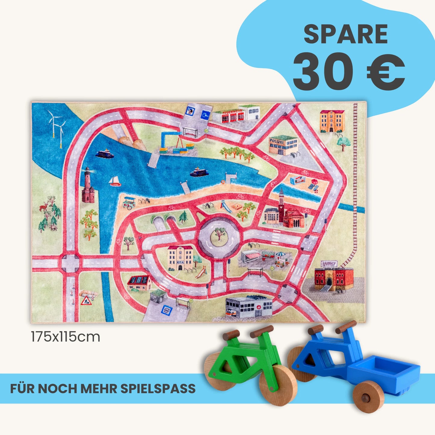 Spielteppich 175x115cm im Starter-Set