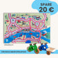 Spielteppich HAMBURG 120x80cm im Starter-Set