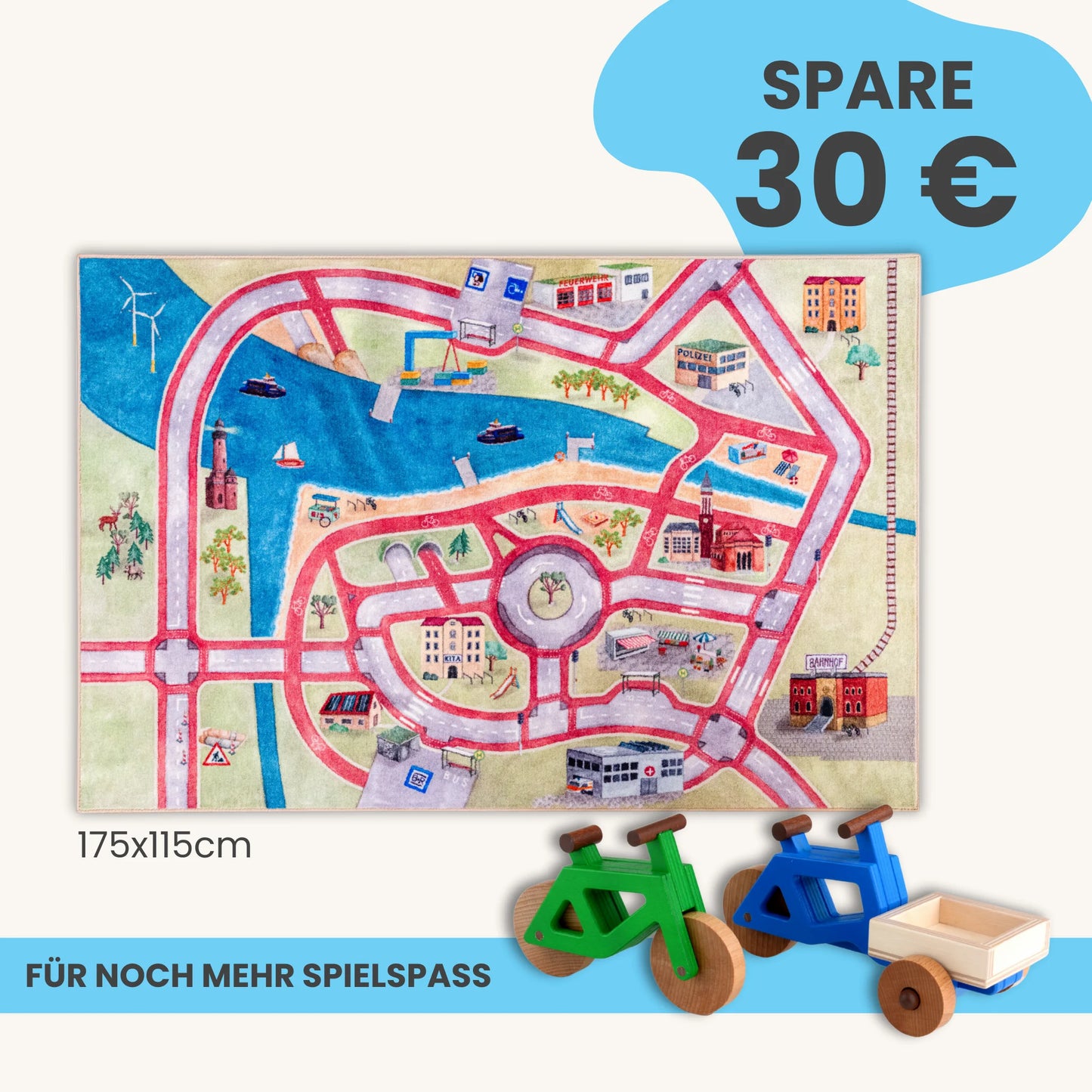 Spielteppich 175x115cm im Starter-Set
