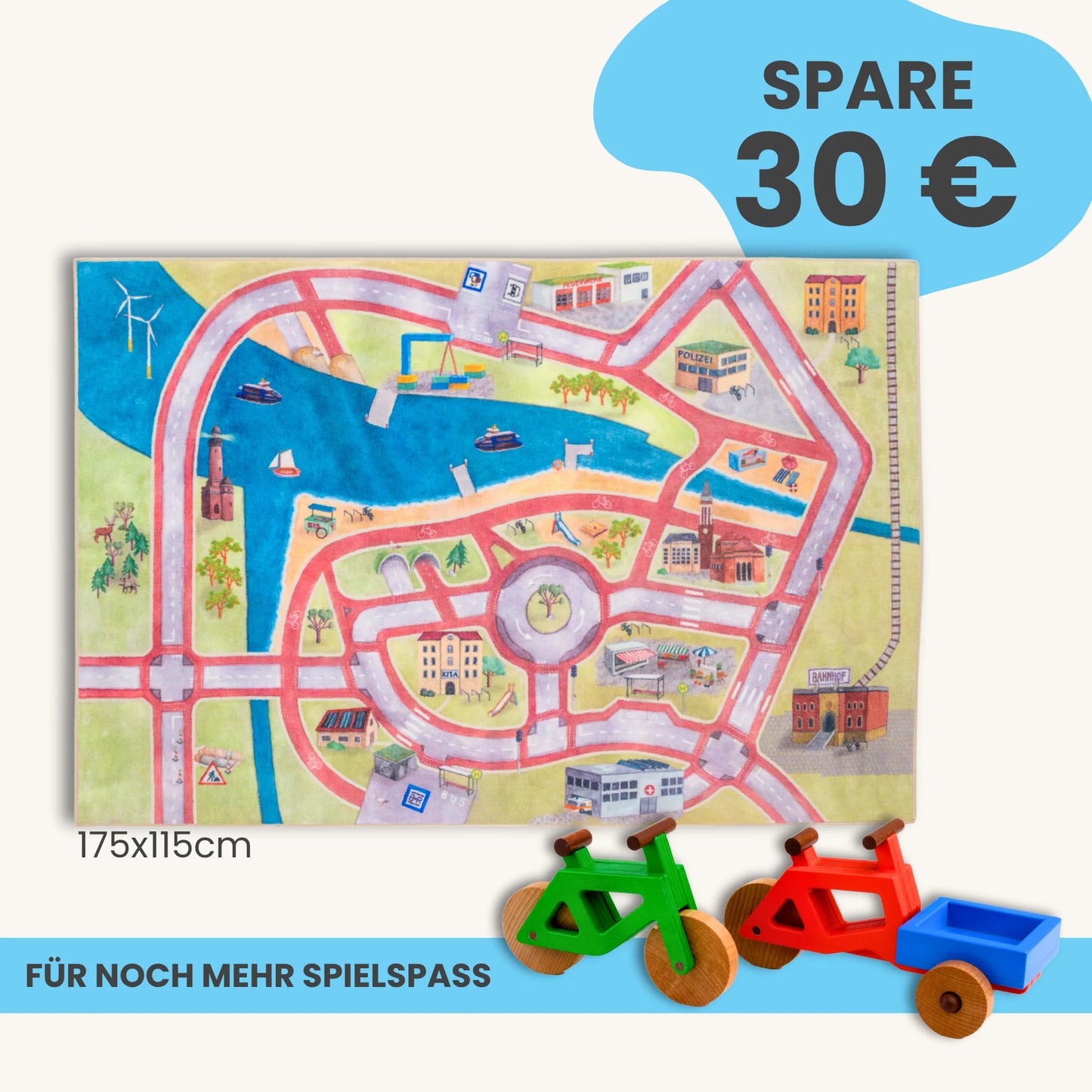 Spielteppich 175x115cm im Starter-Set