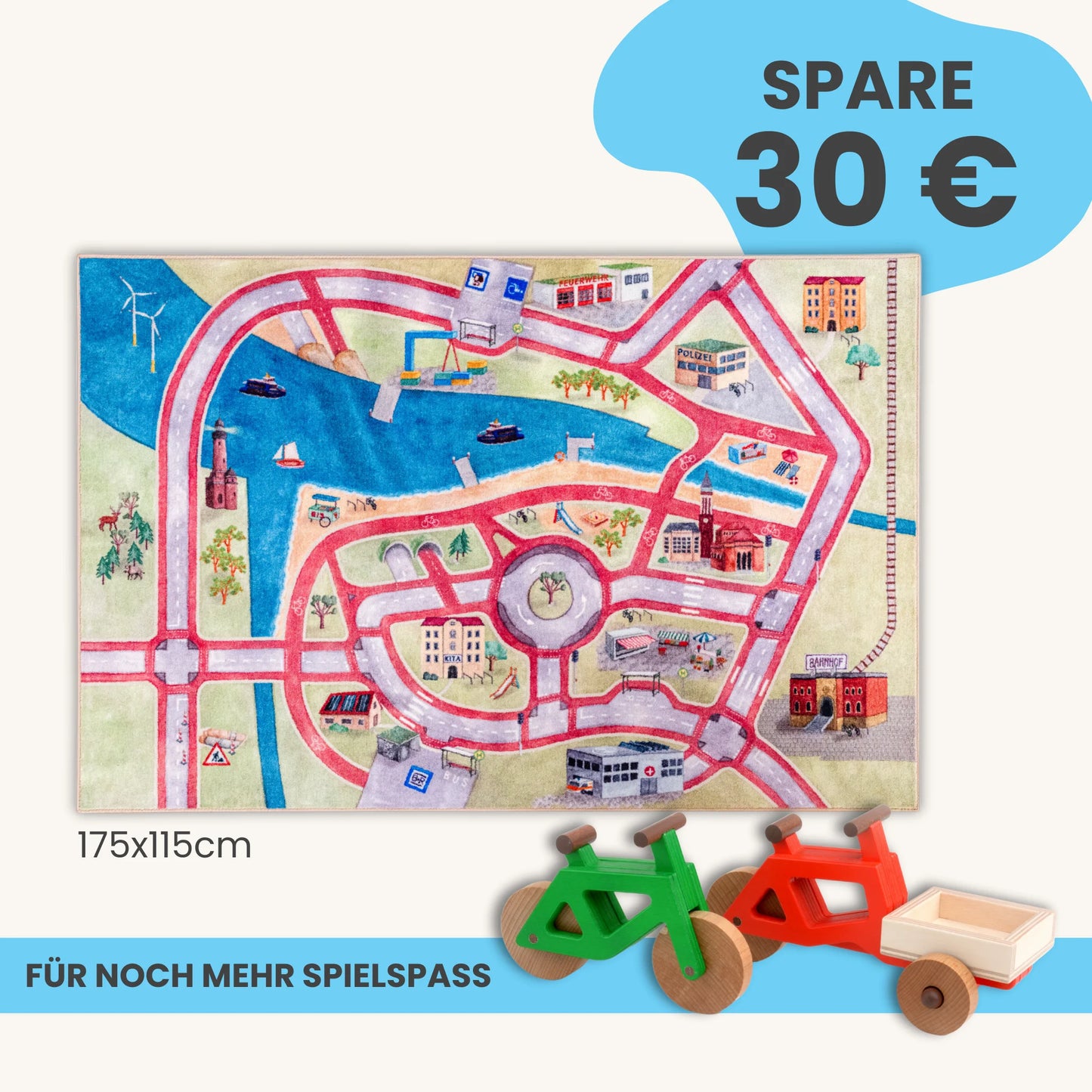 Spielteppich 175x115cm im Starter-Set
