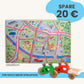 Spielteppich Freiburg 120x80cm im Starter-Set für noch mehr Spielspaß und kreative Abenteuer.