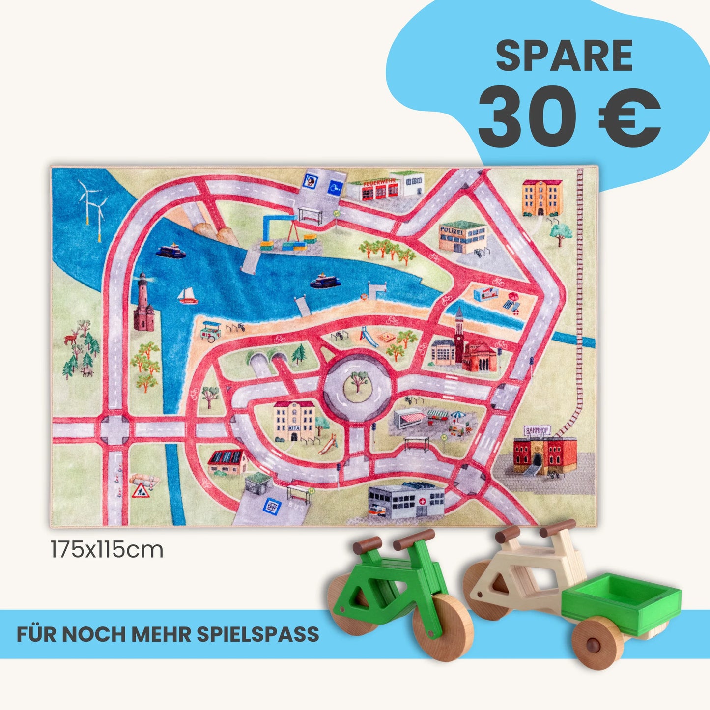 Spielteppich 175x115cm im Starter-Set